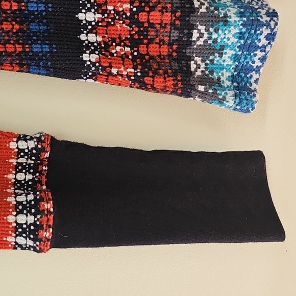 Orvis Fair Isle Thermal Base Layer Top Size Large Multicolor Patterned Stripes - Picture 5 of 10